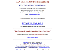 Tablet Screenshot of janceemusic.com